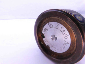 SHOP MADE 3 1/32 8 STUB ACME EXTRA LONG THREAD PLUG GAGE 3.0312 INSPECTION CHECK - DW38360DH5