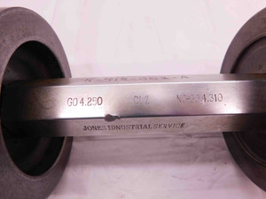 4.2500 & 4.3100 CLASS Z PIN PLUG GAGE GO NO GO ONSIZE 4 1/4 108 mm 4.250 4.310