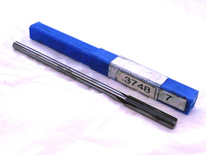 HANNIBAL 0.3748 OD HSS CARBIDE TIPPED REAMER 4 FL .3748 .3750 -.0002 UNDERSIZE - JG0237BR5