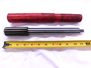 1 3/8 O.D. HSS CHUCKING REAMER 12 FLUTE 1.3750 ONSIZE 35 mm STRAIGHT SHANK USA - JG0248CE4