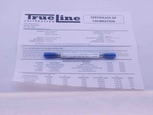 CERTIFIED 1/4 28 UNRF 3A VERMONT SET THREAD PLUG GAGE .25 GO NO GO = .2268 .2243 - DW38410TLC