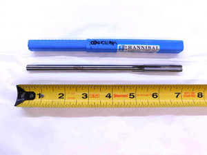 NEW HANNIBAL 3/8 OD HSS CARBIDE TIPPED CHUCKING REAMER 4 FL .375 .3750 ONSIZE - JG0286BR5