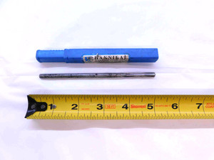 HANNIBAL 0.2145 OD HSS CARBIDE TIPPED REAMER 4 FL .2145 .2188 -.0043 UNDERSIZE - JG0290BR5