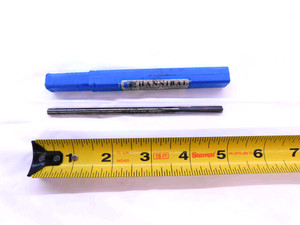 HANNIBAL 7/32 O.D. HSS CARBIDE TIPPED CHUCKING REAMER 4 FLUTE .21875 USA - JG0291BR5