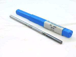 HANNIBAL 0.255 OD HSS CARBIDE TIPPED REAMER 4 FL .255 .2550 .2500 OVERSIZE - JG0299BR5
