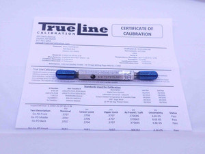 CERTIFIED .391 32 NS 3 2 N00 LOCKNUT SET THREAD PLUG GAGE GO NO GO = .3707 .3681 - DW38461TLC