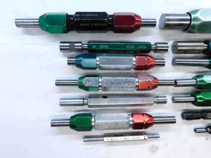 20pcs LOT OF ASSORTED PIN PLUG GAGES GO NO GO HANDLES INSPECTION CHECK MACHINIST - JG0651LVR