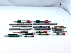 20pcs LOT OF ASSORTED PIN PLUG GAGES GO NO GO HANDLES INSPECTION CHECK MACHINIST - JG0653LVR
