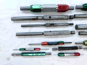 20pcs LOT OF ASSORTED PIN PLUG GAGES GO NO GO HANDLES INSPECTION CHECK MACHINIST - JG0653LVR