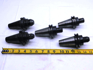 5pcs LOT OF CAT40 3/8 I.D. SOLID END MILL TOOL HOLDER .375 VARIOUS PROJECTIONS - NS4150LVR