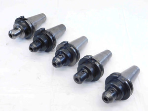 5pc LOT OF CAT40 3/8 ID SOLID END MILL TOOL HOLDER 2.5" PROJECTION .375 STUB  - NS4154LVR