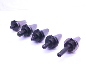 5pcs LOT OF CAT40 3/16 I.D. SOLID END MILL TOOL HOLDER .1875 VARIOUS PROJECTIONS - NS4178LVR