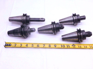 5pcs LOT OF CAT40 1/4 I.D. SOLID END MILL TOOL HOLDER .25 VARIOUS PROJECTIONS - NS4179LVR