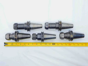 5pc LOT OF CAT40 DA180 COLLET CHUCK TOOL HOLDER 3-4" PROJECTION DA 180 DA-180 - NS4184LVR