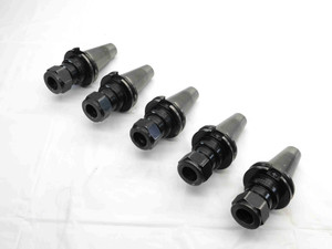 5pcs LOT OF CAT40 BRINEY DA180 COLLET CHUCK TOOL HOLDER 3" PROJECTION DA 180 - NS4186LVR