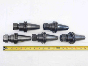 5pc LOT OF CAT40 DA180 COLLET CHUCK TOOL HOLDERS 3" PROJECTION CV40DA188300 - NS4187LVR