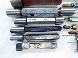 20pcs LOT OF ASSORTED PIN PLUG GAGES GO NO GO HANDLES INSPECTION CHECK MACHINIST - JG0801LVR