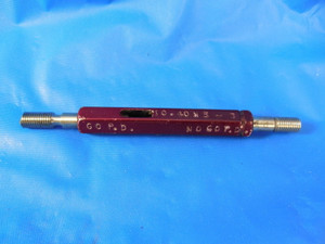 10 40 NS 3 THREAD PLUG GAGE #10 GO NO GO P.D.'S = .1738 & .1757 INSPECTION TOOL