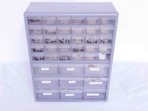38 DRAWER STORAGE CABINET SMALL TOOL ORGANIZER 14 3/4 X 6 1/4 X 18 1/4 PLASTIC