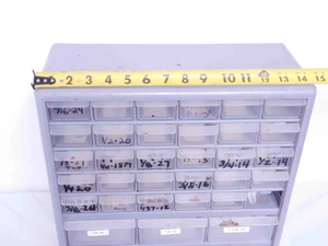 38 DRAWER STORAGE CABINET SMALL TOOL ORGANIZER 14 3/4 X 6 1/4 X 18 1/4 PLASTIC