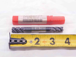 NEW ACCUPRO 3/8 O.D. AlTiN DOUBLE ENDED CARBIDE END MILL 4 FL 9420639 .375 - NS4262CG5