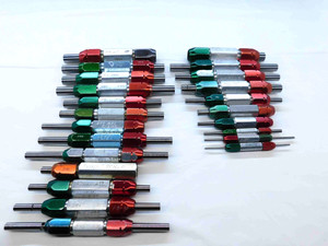 20pcs LOT OF ASSORTED PIN PLUG GAGES GO NO GO HANDLES INSPECTION CHECK MACHINIST - JG0895LVR
