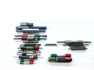20pcs LOT OF ASSORTED PIN PLUG GAGES GO NO GO HANDLES INSPECTION CHECK MACHINIST - JG1007LVR