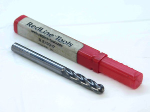 NEW REDLINE TOOLS 1/4 O.D. BALL NOSE CARBIDE END MILL 4 FL RE13317 .25 USA - JG1027CG5
