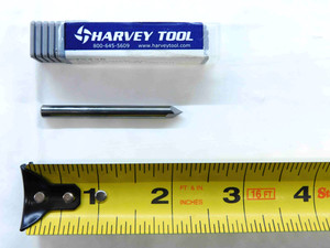 NEW HARVEY TOOL 3/16 O.D. 35 DEGREE CHAMFER CARBIDE END MILL 4 FL 72435 .1875 - JG1044CG5