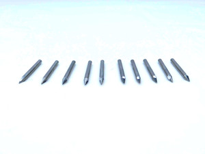 10pcs NEW NTM 1/8" O.D. 1/4 LOC 24 DEG TAPER CARBIDE END MILL 2 FL J#116126 .125 - JG1095CG5