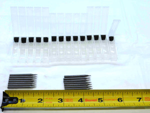 NEW 14pcs NTM 0.024 O.D. 0.195 LOC CARBIDE END MILL 1/8 SHANK 2 FL 18 DEG TAPER - JG1097CG5