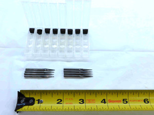 NEW 8pcs NTM 0.115 O.D. 1/2 LOC CARBIDE END MILL 1/8 SHANK 2 FLUTE 776275 .115 - JG1099CG5