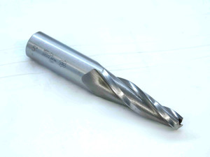 OSG 3/8 - 3/4 O.D. 2 1/2 LOC 5 DEG TAPERED HSS END MILL 3/4 SHANK 3 FLUTE 59572 - JG1240CE4