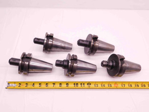 5pc LOT OF BT45 3/8 I.D. SOLID END MILL TOOL HOLDERS .375 VARIOUS PROJECTIONS
