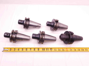 5pc LOT OF BT45 1/2 I.D. SOLID END MILL TOOL HOLDERS .5 VARIOUS PROJECTIONS