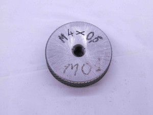 SHOP MADE M4 X .5 SOLID THREAD RING GAGE 4 0.5 METRIC INSPECTION GO ONLY - DW39009LVR