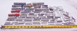 MACHINIST LOT HSS & COBALT CUTTING TOOLS DRILL BITS END MILLS TAPS COUNTERSINKS - NS4389CG5