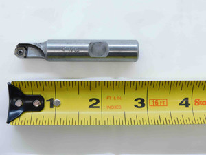 ISCAR 3/8 DIA. INDEXABLE END MILL E90X-D.38-W.50-06 1/2 SHANK SINGLE FLUTE .375 - JG1400CE4