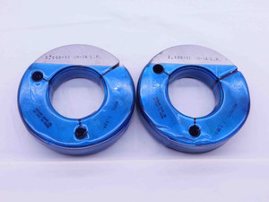 2" 12 UN 2A LEFT HAND THREAD RING GAGES 2.0 GO NO GO P.D.'S = 1.9441 & 1.9380 - DW39115CC5
