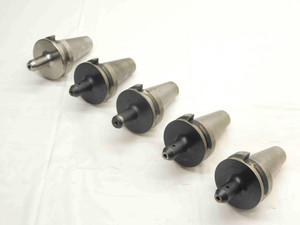 5pcs LOT OF BT40 3/16 I.D. SOLID END MILL TOOL HOLDER .1875 VARIOUS PROJECTIONS - NS4464LVR