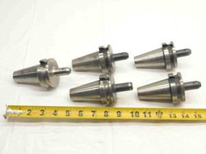5pcs LOT OF BT40 3/16 I.D. SOLID END MILL TOOL HOLDER .1875 VARIOUS PROJECTIONS - NS4464LVR