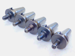5pc LOT OF BT40 3/16 I.D. SOLID END MILL TOOL HOLDER .1875 2 1/2 PROJECTION - NS4465LVR