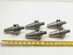 5pcs LOT OF BT40 1/4 I.D. SOLID END MILL TOOL HOLDER 2 1/2 PROJECTION .25 .2500 - NS4467LVR