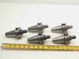 5pcs LOT OF BT40 1/4 I.D. SOLID END MILL TOOL HOLDER .25 2 3/4 PROJECTION - NS4468LVR