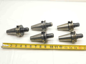 5pcs LOT OF BT40 3/8 I.D. SOLID END MILL TOOL HOLDER .375 2 3/4 PROJECTION - NS4470LVR