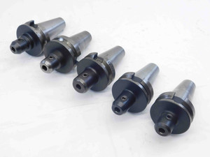 5pc LOT OF BT40 3/8 ID SOLID END MILL TOOL HOLDERS .375 2 1/2" PROJECTION - NS4473LVR