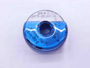 7/16 20 UNF 3B SOLID SETTING RING THREAD RING GAGE .4375 GO ONLY P.D. = .4050 2B - DW39187CF5