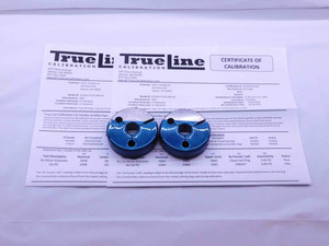 CERTIFIED 5/8 27 UNS 2A THREAD RING GAGES .625 GO NO GO P.D.'S = .5998 & .5960 - DW39252TLC