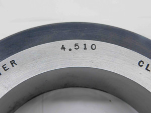 4.5100 CL X MASTER PLAIN BORE RING GAGE 4.5000 +.0100 4 1/2 114.554 mm 4.510 - NS4545CZ5