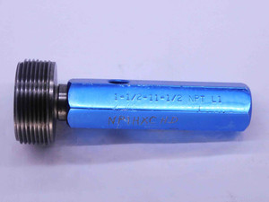 1 1/2 11 1/2 NPT L1 PIPE THREAD PLUG GAGE 1.5 1.50 1.500 1.5000 N.P.T. NATIONAL - DW39309LVR